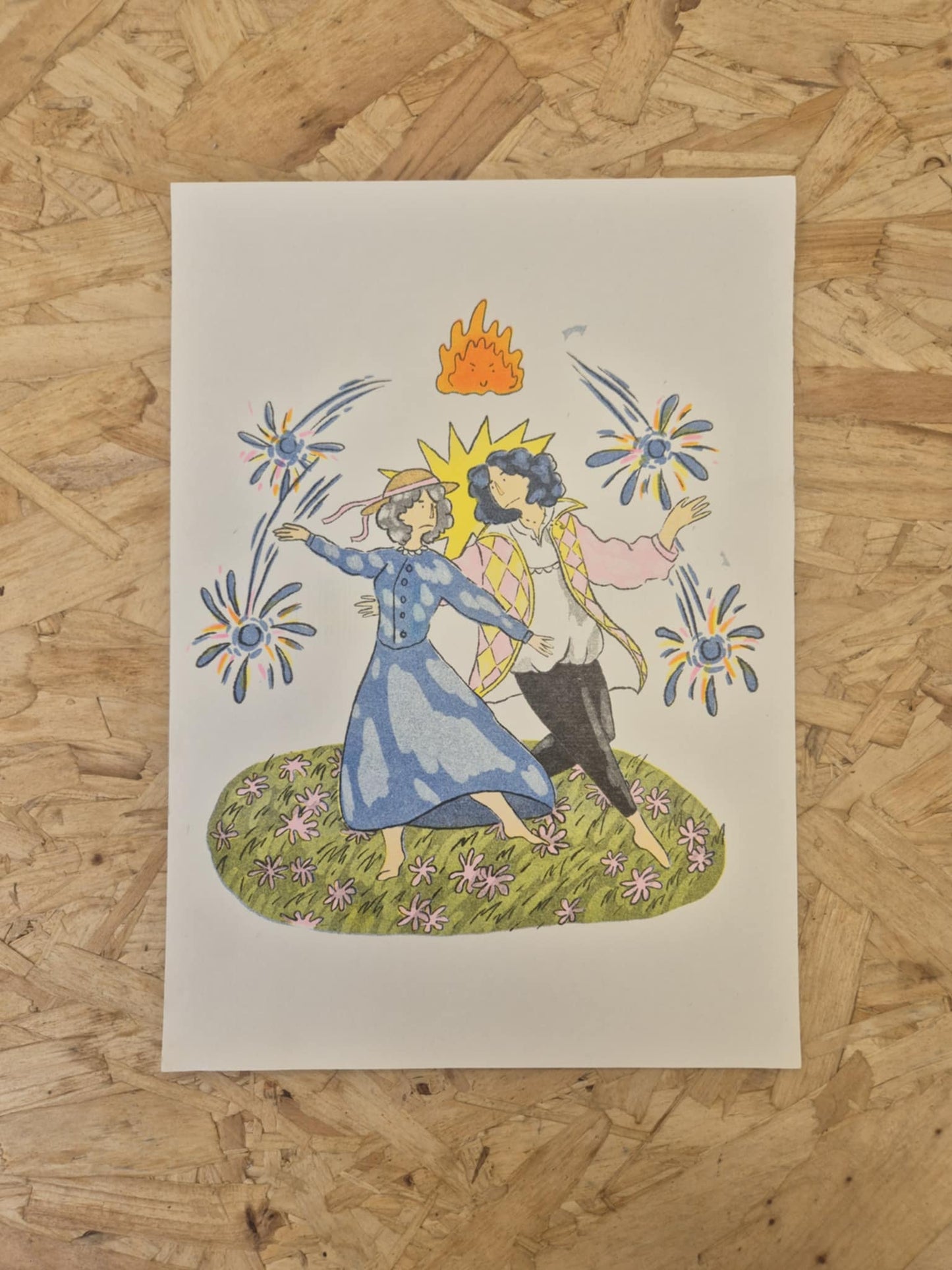 Howl's Moving Castle Riso Print by Kayy