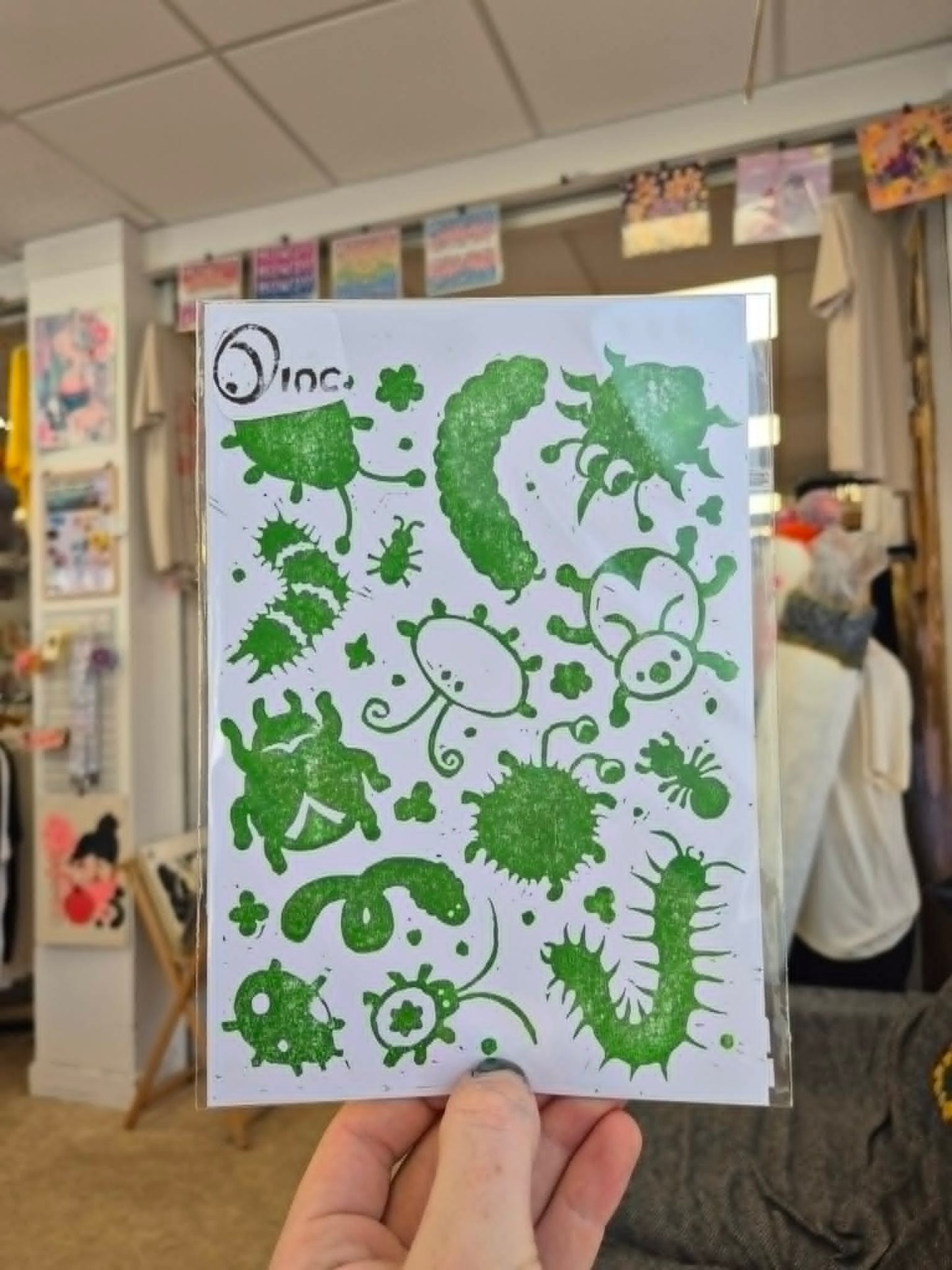 A5 Lino Prints by CrabapplesInc