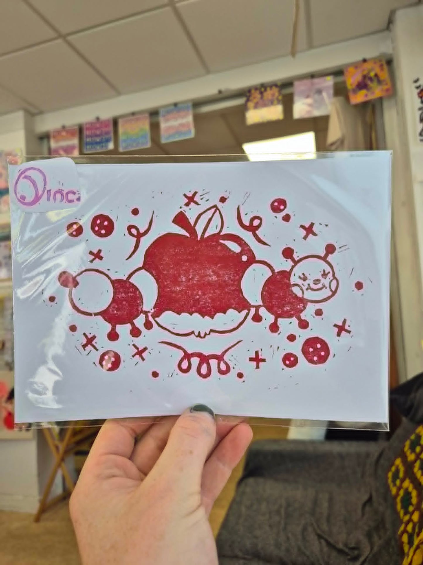 A5 Lino Prints by CrabapplesInc