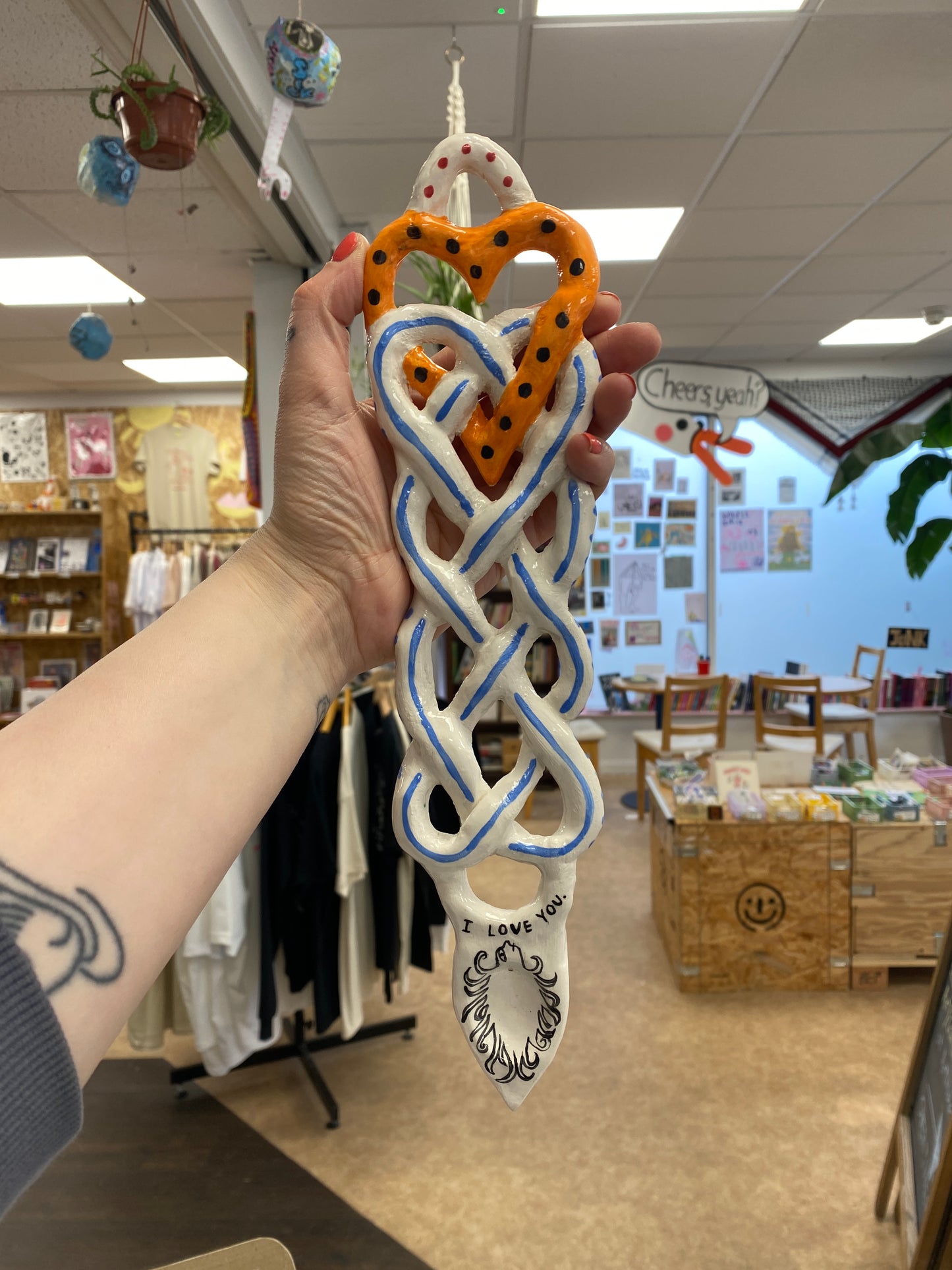 Ceramic Lovespoons by Amy Hann