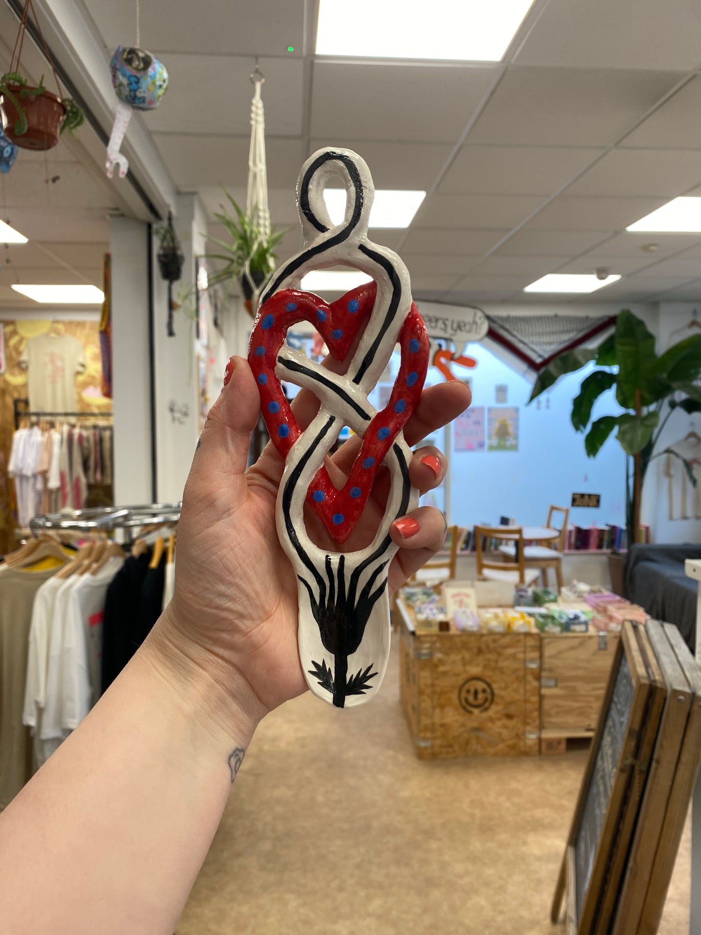 Ceramic Lovespoons by Amy Hann
