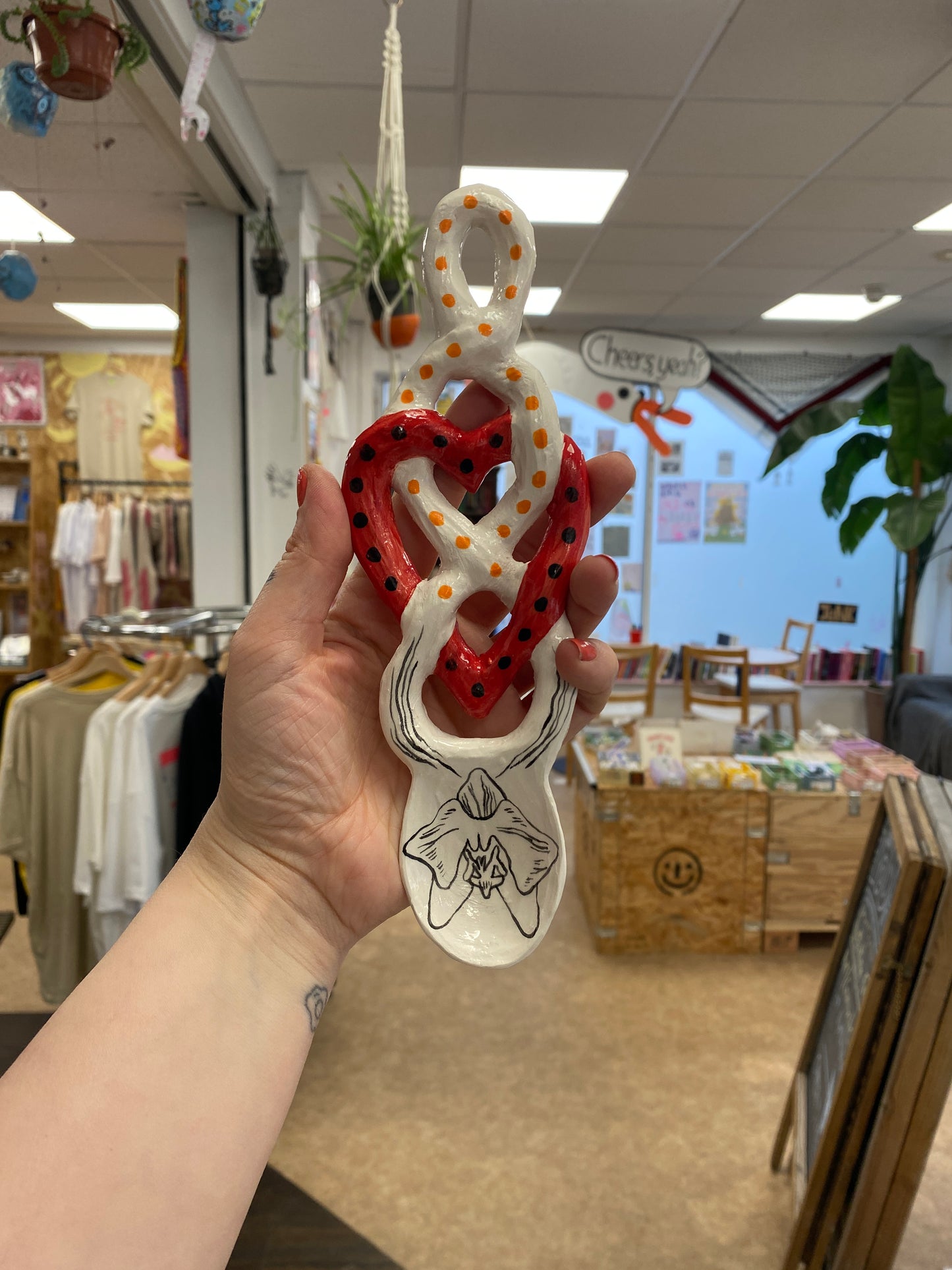Ceramic Lovespoons by Amy Hann