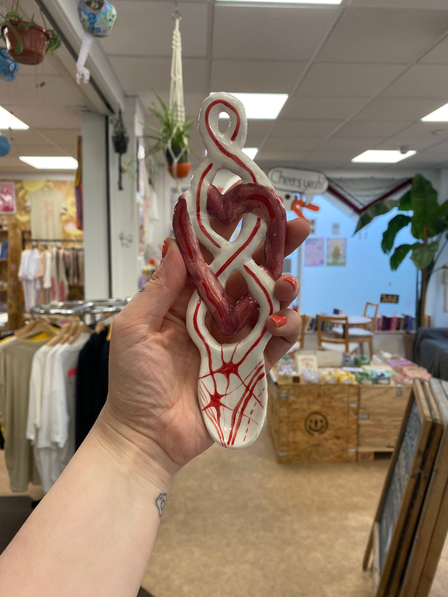 Ceramic Lovespoons by Amy Hann