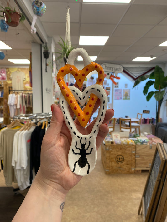 Ceramic Lovespoons by Amy Hann