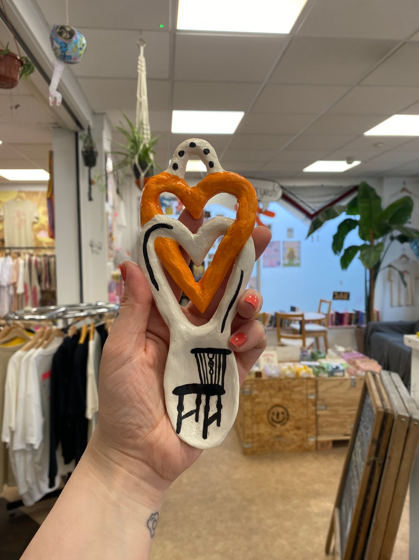 Ceramic Lovespoons by Amy Hann