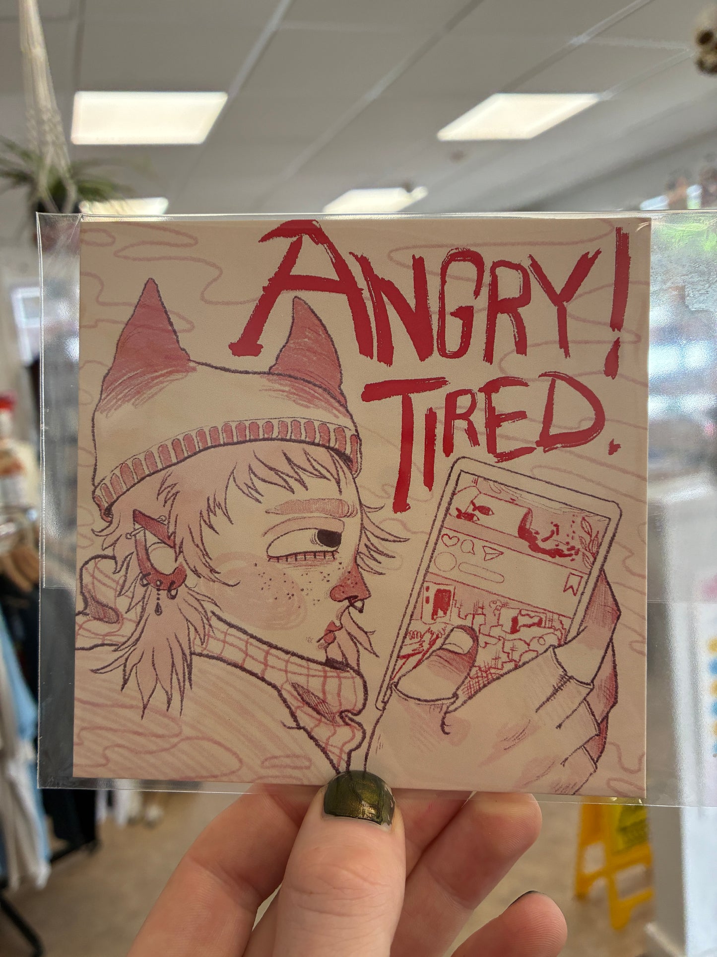 Angry, Tired! Patch and album by Burn The Ladder