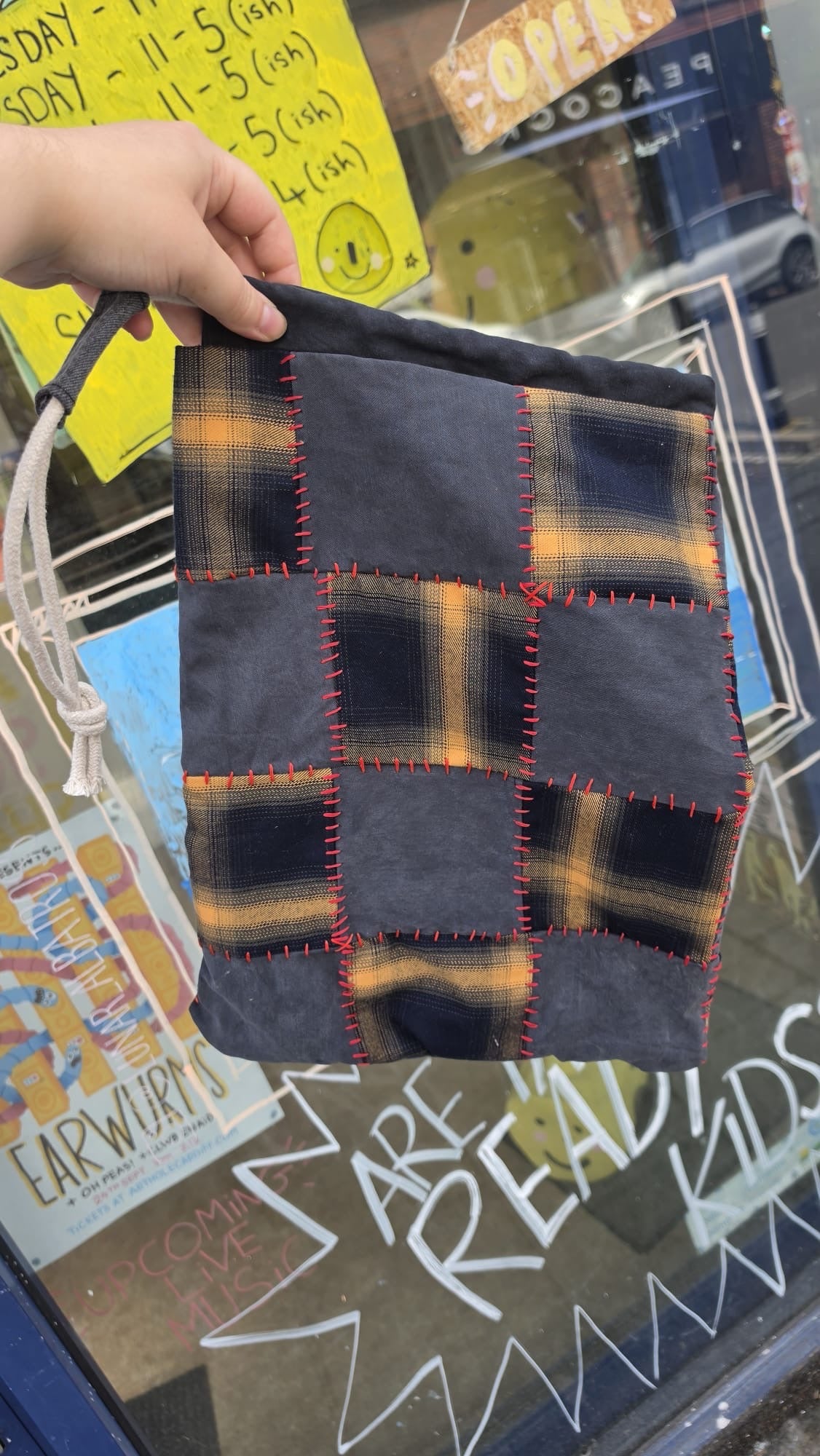 Drawstring Bag by Cry Into Your Pin Cushion