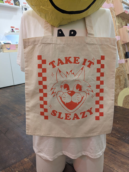 Take it Sleazy Tote by S.P.A.F Collective