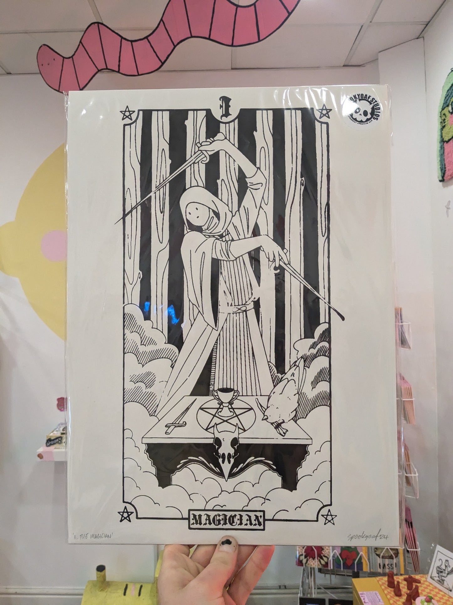 Spookyoaf- Magician Tarot Screenprint