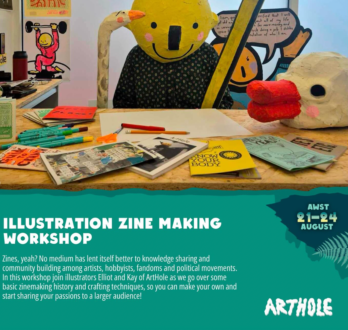 Between the Trees Zine Workshop!