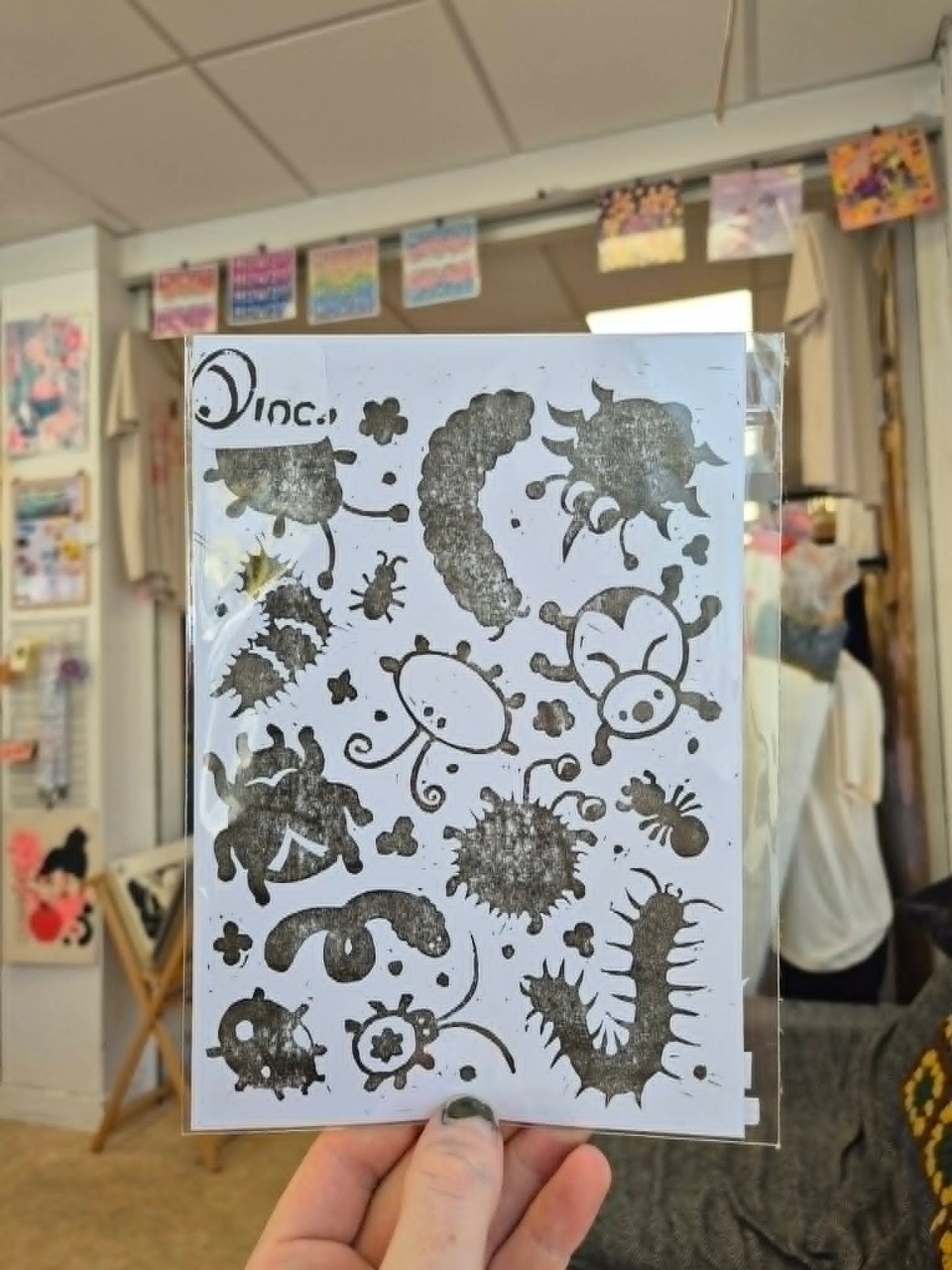 A5 Lino Prints by CrabapplesInc