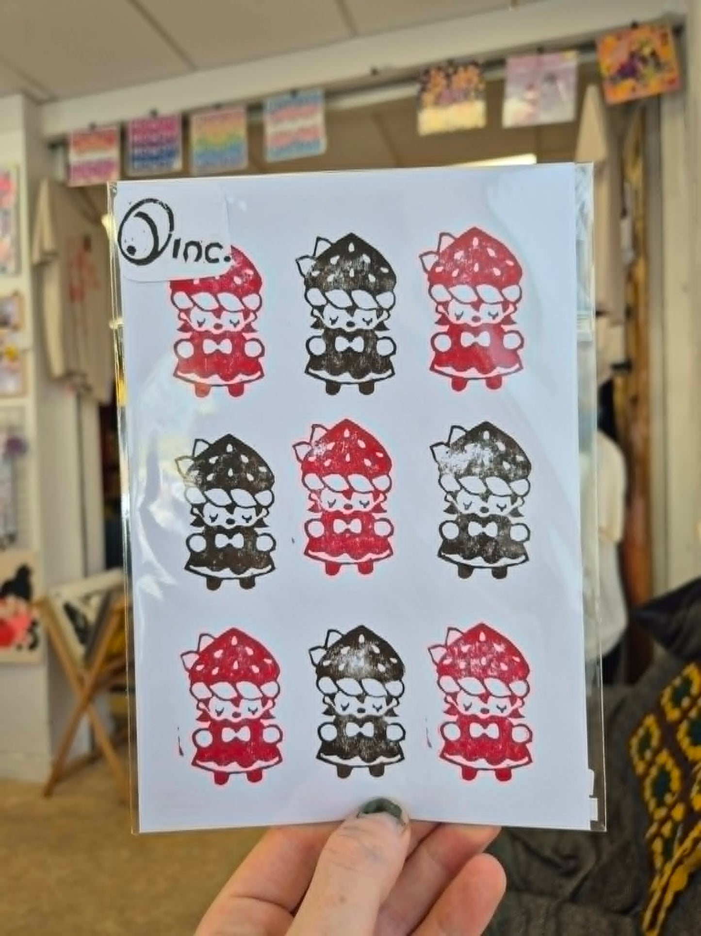 A5 Lino Prints by CrabapplesInc