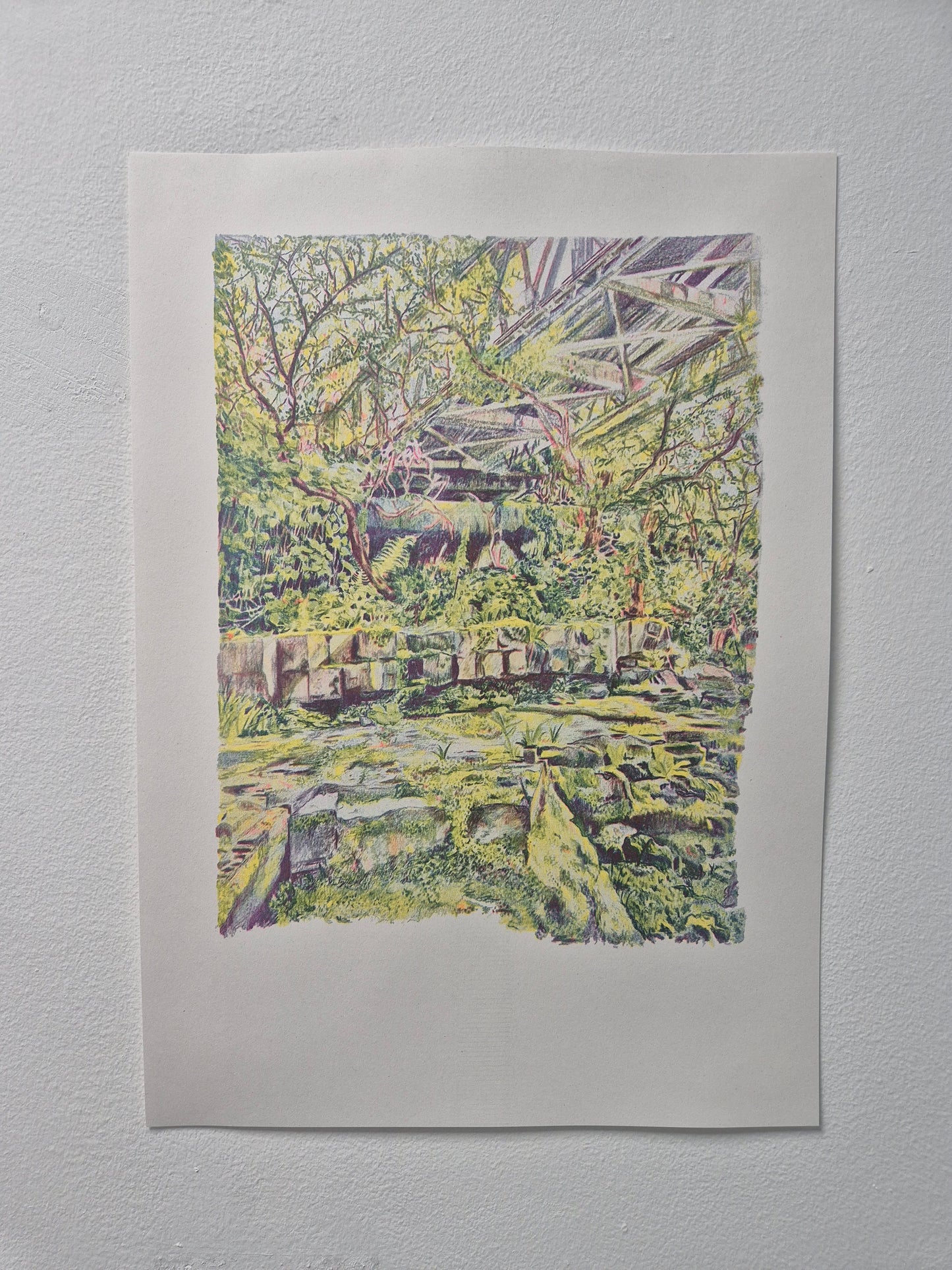 Trehafod Riso Print by Elliot